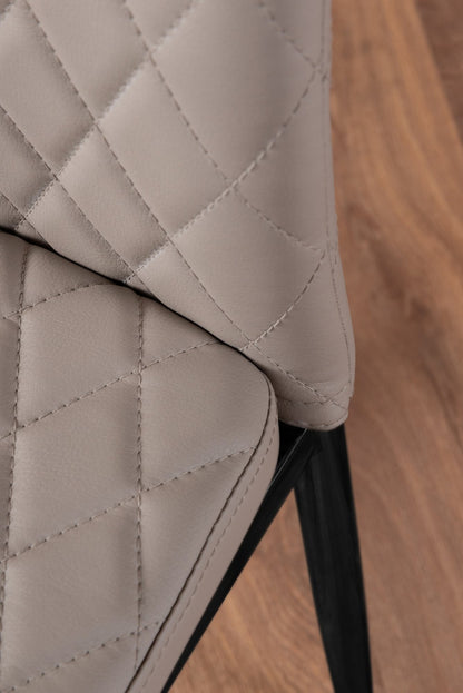 Leonardo Black Leg Glass Dining Table & 4 Milan Black Leg Chairs