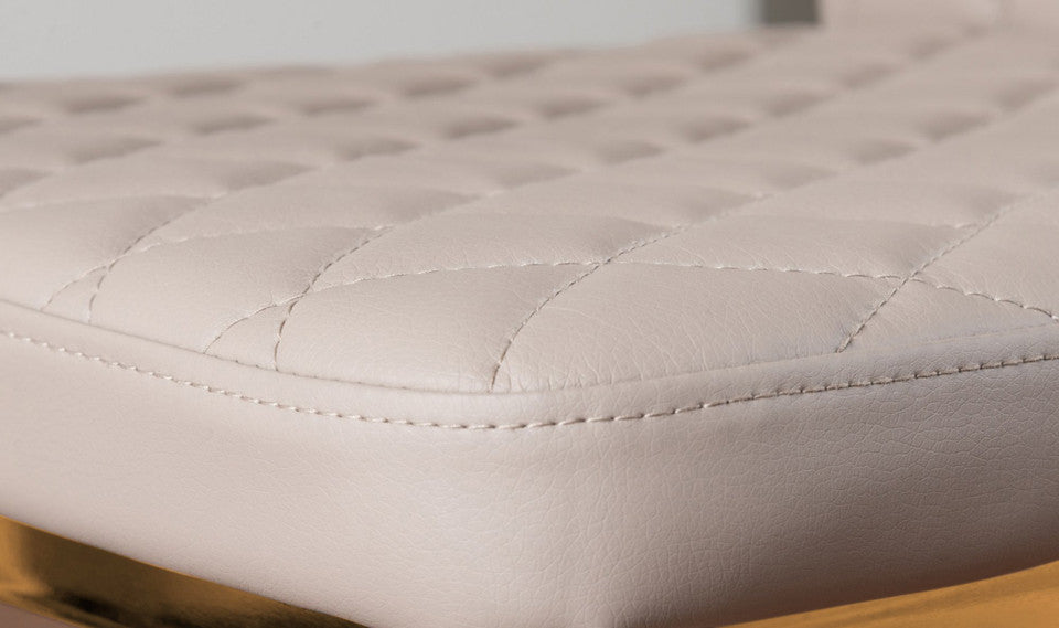 Novara White Marble Gold Leg 120cm Round Dining Table & 4 Milan Gold Leg Chairs