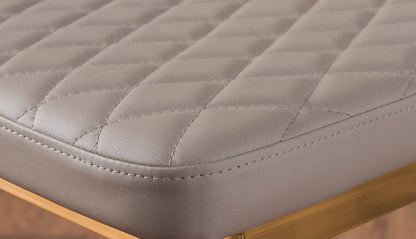 Novara White Marble Gold Leg 120cm Round Dining Table & 4 Milan Gold Leg Chairs