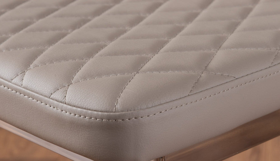 Palma White High Gloss Round Dining Table & 6 Milan Chrome Leg Chairs