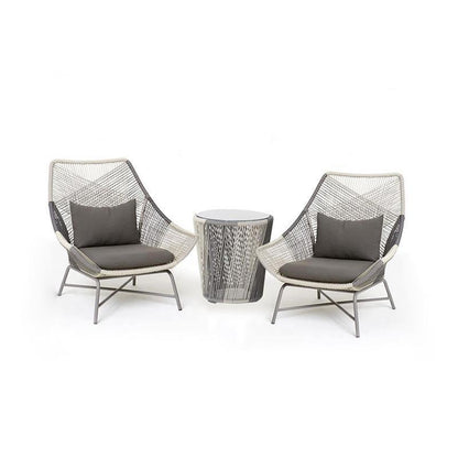 Carmean Rattan Chair and Footstool, Outdoor