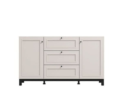 Cassio Cashmere Taupe Panelled Sideboard
