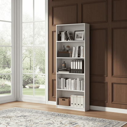 Cordoba Large Artic White Bookcase Bookshelf