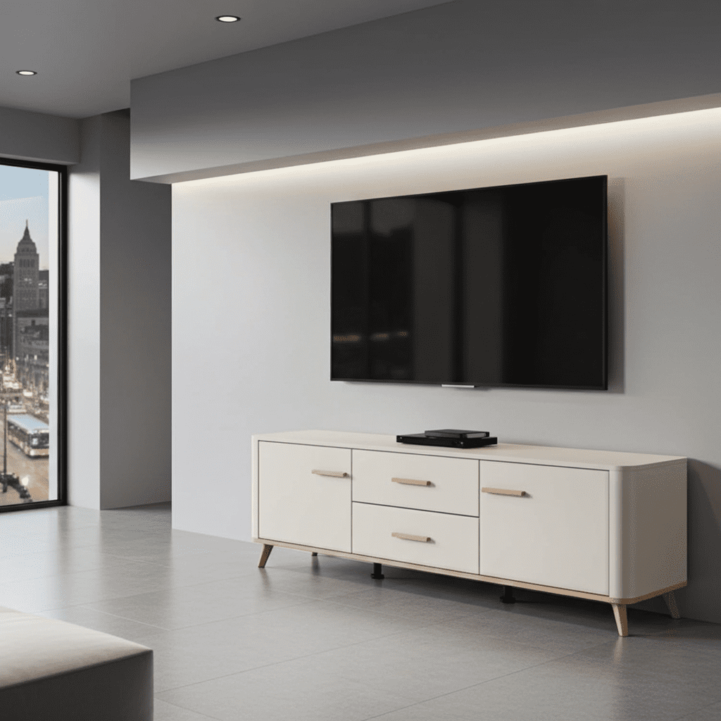 Dariqon Cashmere And Oak Effect 154cm TV Unit