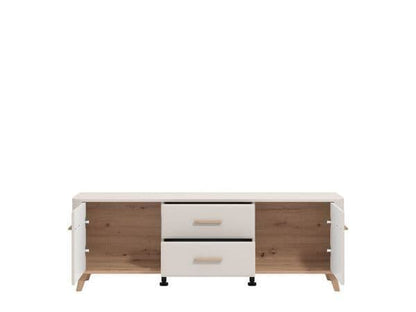 Dariqon Cashmere And Oak Effect 154cm TV Unit