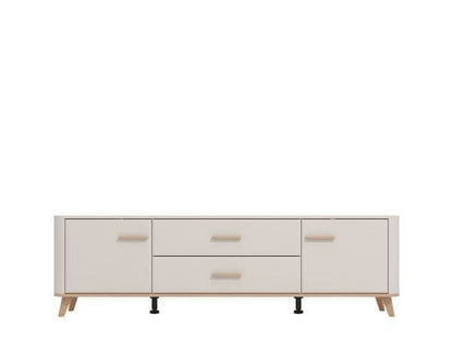 Dariqon Cashmere And Oak Effect Large Wide 180cm TV Unit