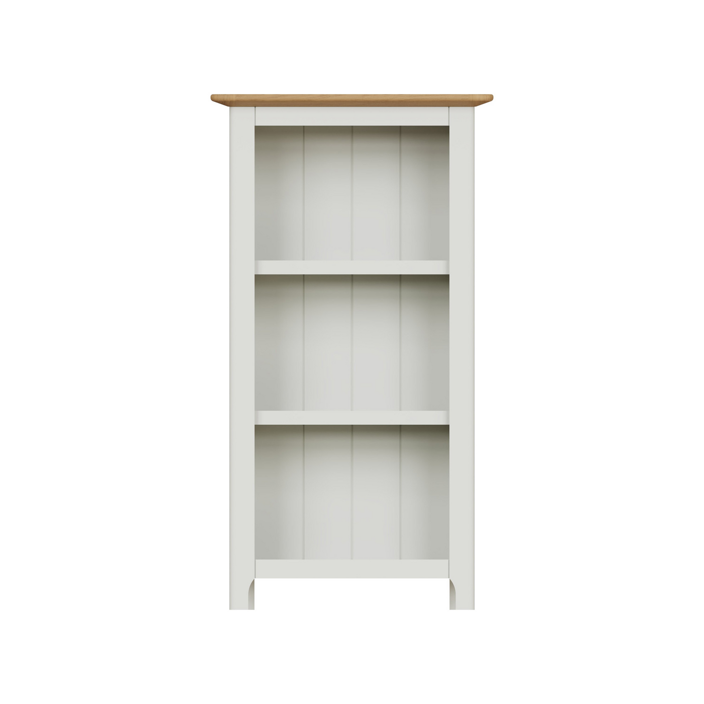 Taberno Oak 3-Tier Bookcase – Linen White