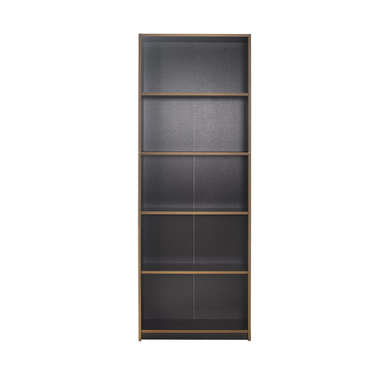 Adore Anthracite Grey Tall 5-Tier Bookcase Shelving Unit