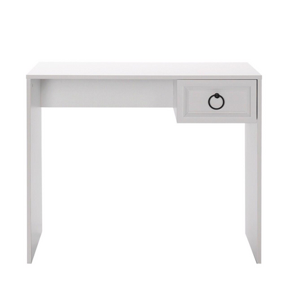 Adore Matt White Laptop Study Desk with 1 Drawer