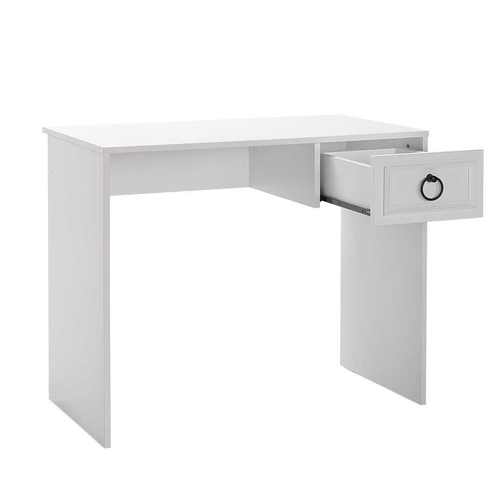 Adore Matt White Laptop Study Desk with 1 Drawer