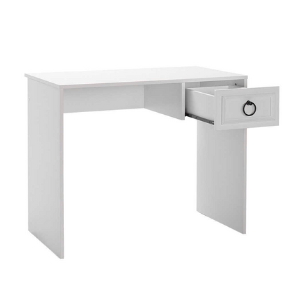 Adore Matt White Laptop Study Desk with 1 Drawer