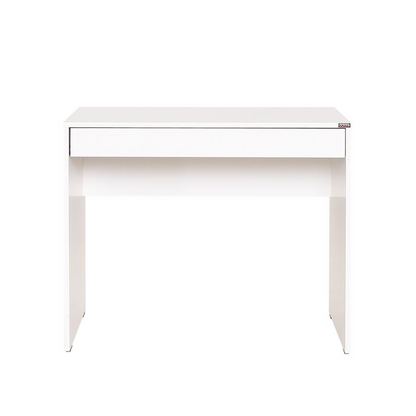 Adore Matt White Laptop Study Desk with Full-Width Drawer
