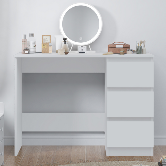FWStyle Stora 3-Drawer Dressing Table – Matt White