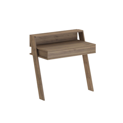 Cowork Modern Wall-Mounted Desk with Drawer – Dark Oak 94cm