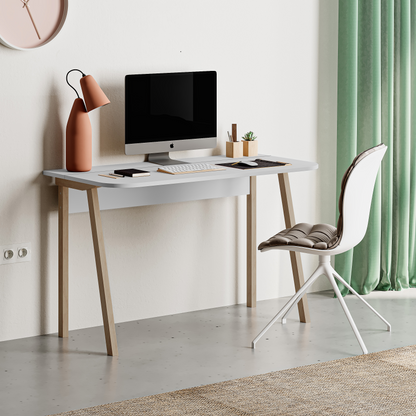 Luton Modern Desk White – 120cm Wide