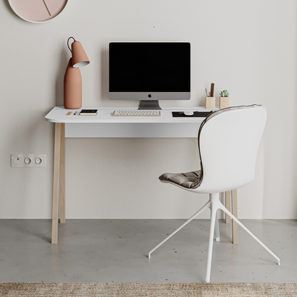 Luton Modern Desk White – 120cm Wide