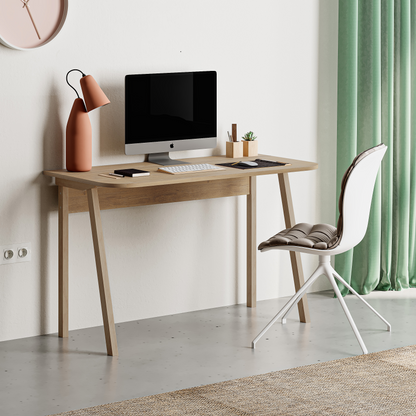 Luton Modern Study Desk Oak – 120cm Wide