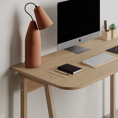 Luton Modern Study Desk Oak – 120cm Wide