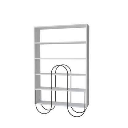 Norfolk Modern Bookcase Display Unit White – 159.1cm Tall