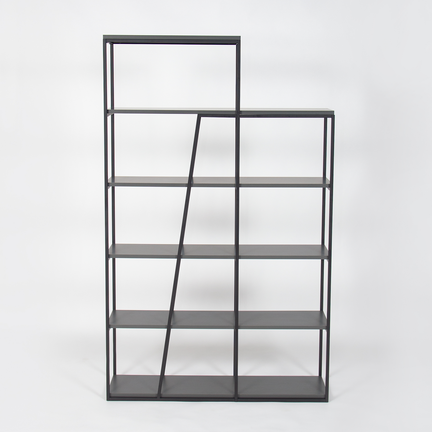 Pal Modern Bookcase Display Unit Anthracite Grey – 178cm Tall