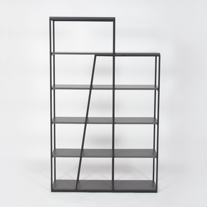 Pal Modern Bookcase Display Unit Anthracite Grey – 178cm Tall