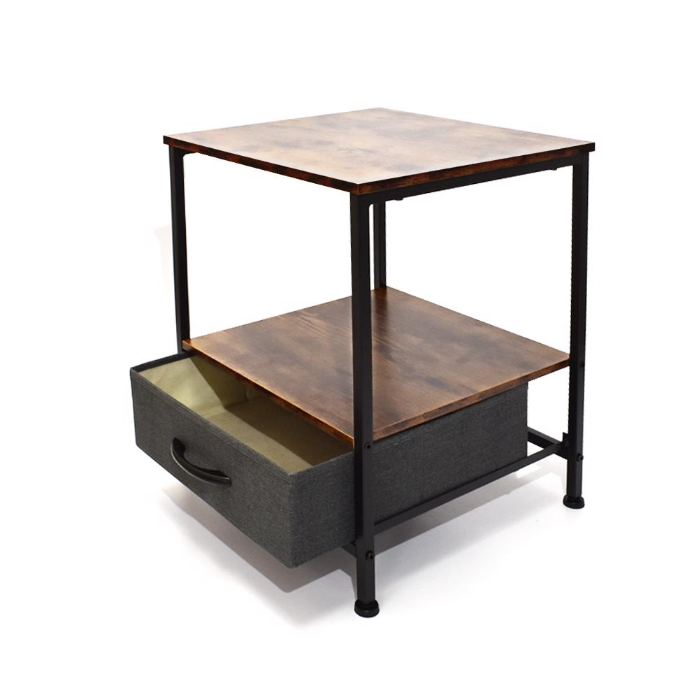 Urban Design Storage Side Table – Rustic & Industrial Style