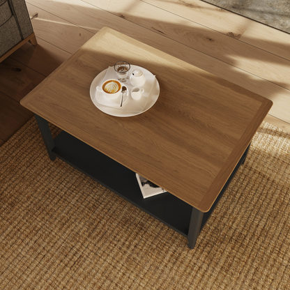 Taberno Oak Coffee Table Graphite Blue – Stylish & Functional