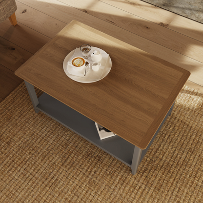 Taberno Oak Coffee Table Dove Grey – Stylish & Practical