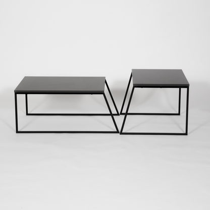 Pal Modern Coffee Table Anthracite Grey – 2-Piece Set for Living Room