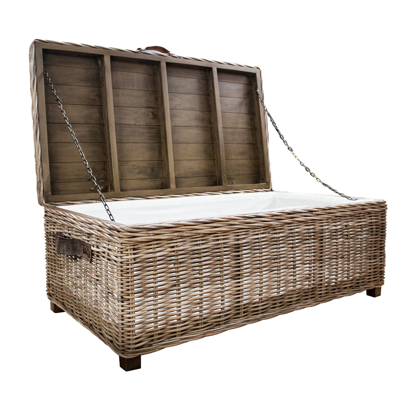 Maya Handmade Kubu Rattan Storage Coffee Table – Eco-Friendly