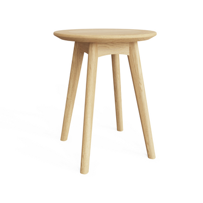 Newark Ash Round Wine Table – Scandi Style with Tapered Legs