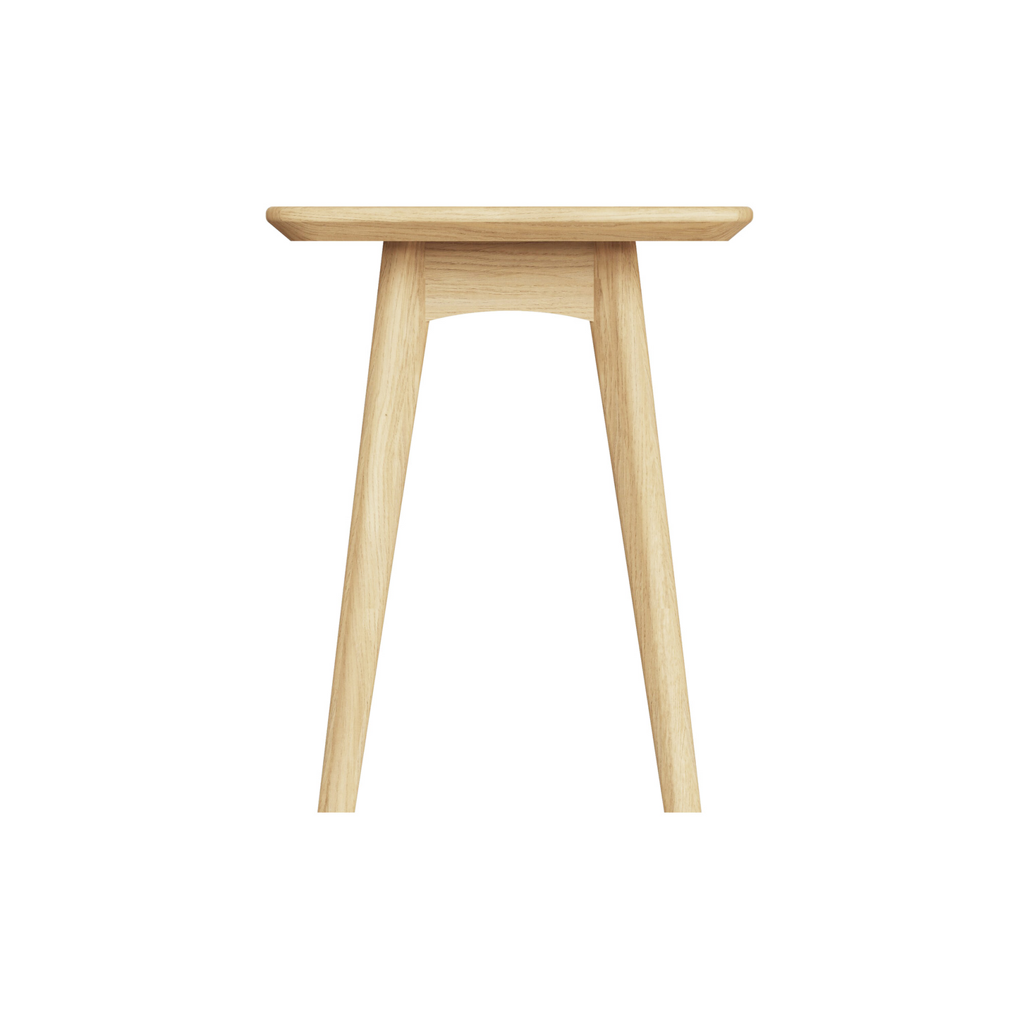 Newark Ash Square Wine Table – Scandi Style with Tapered Legs