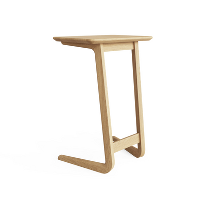Newark Ash Angled Sofa Tablet Table – Scandi Style with Tapered Legs