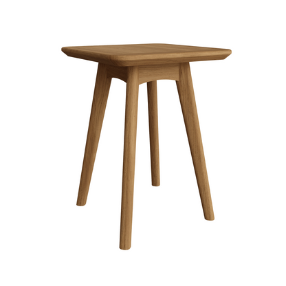 Taberno Oak Square Wine Table – Solid Oak with Natural Lacquer Finish