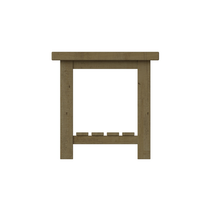 Saltash Lamp Side Table – Solid Reclaimed Natural Pine, Rustic Finish