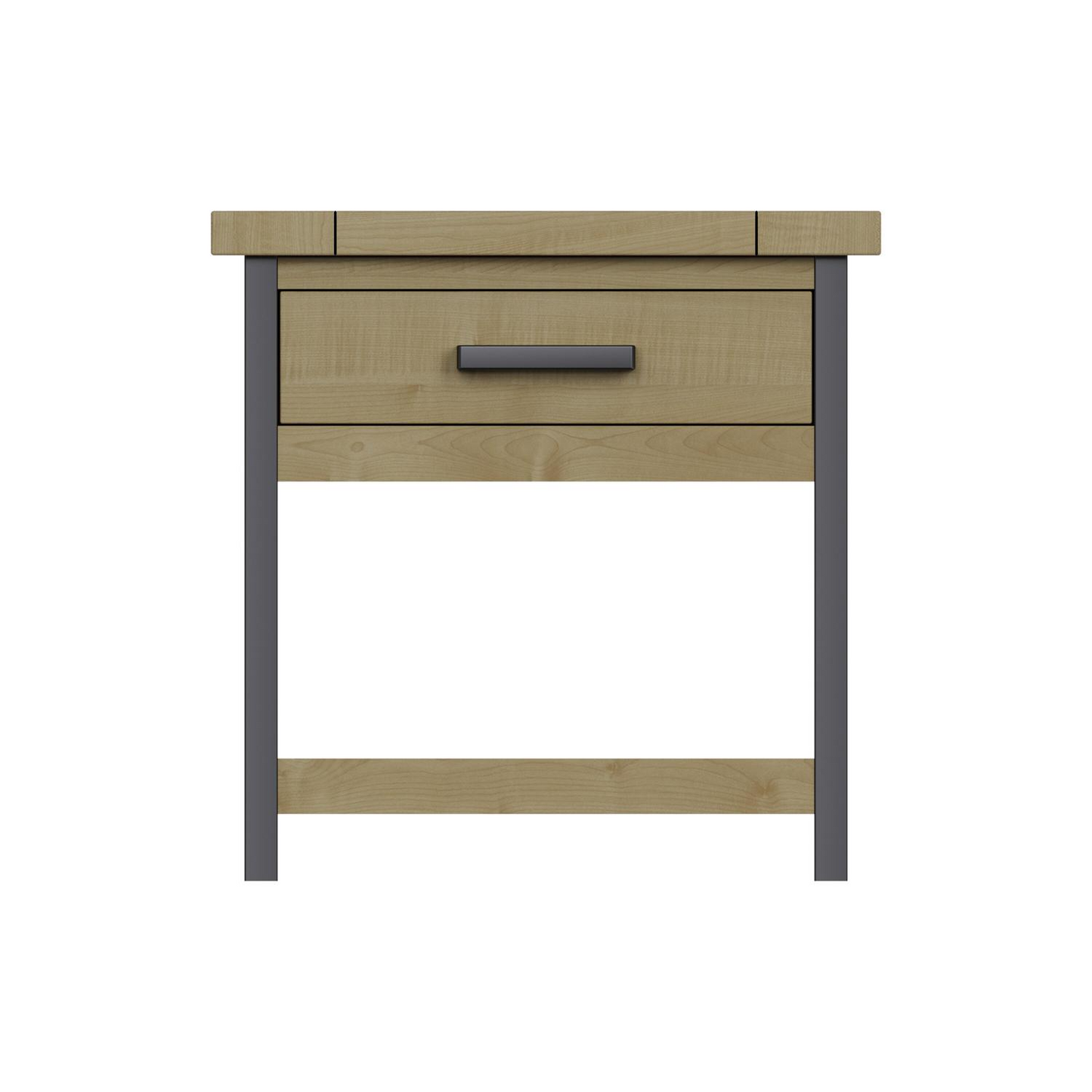 Lowry 1 Drawer Side Table – Driftwood Lacquered Solid Reclaimed Pine