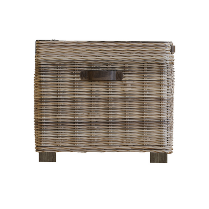 Maya Handmade Kubu Rattan Storage Side Table – Sustainable & Stylish