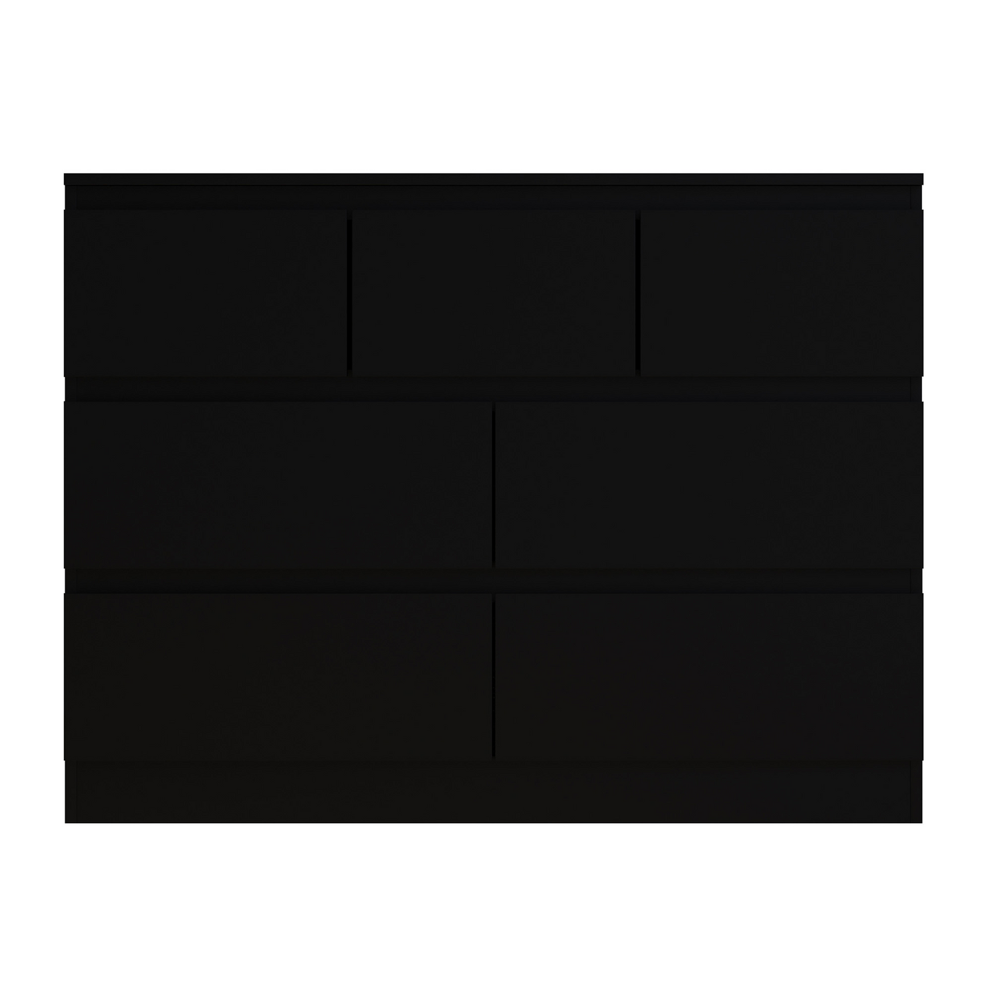 FWStyle Stora 7 Drawer Chest of Drawers – Matt Black
