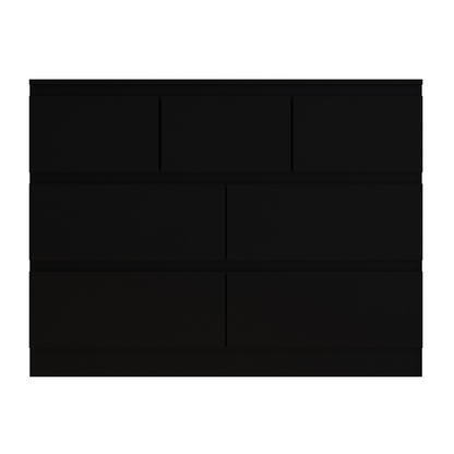 FWStyle Stora 7 Drawer Chest of Drawers – Matt Black