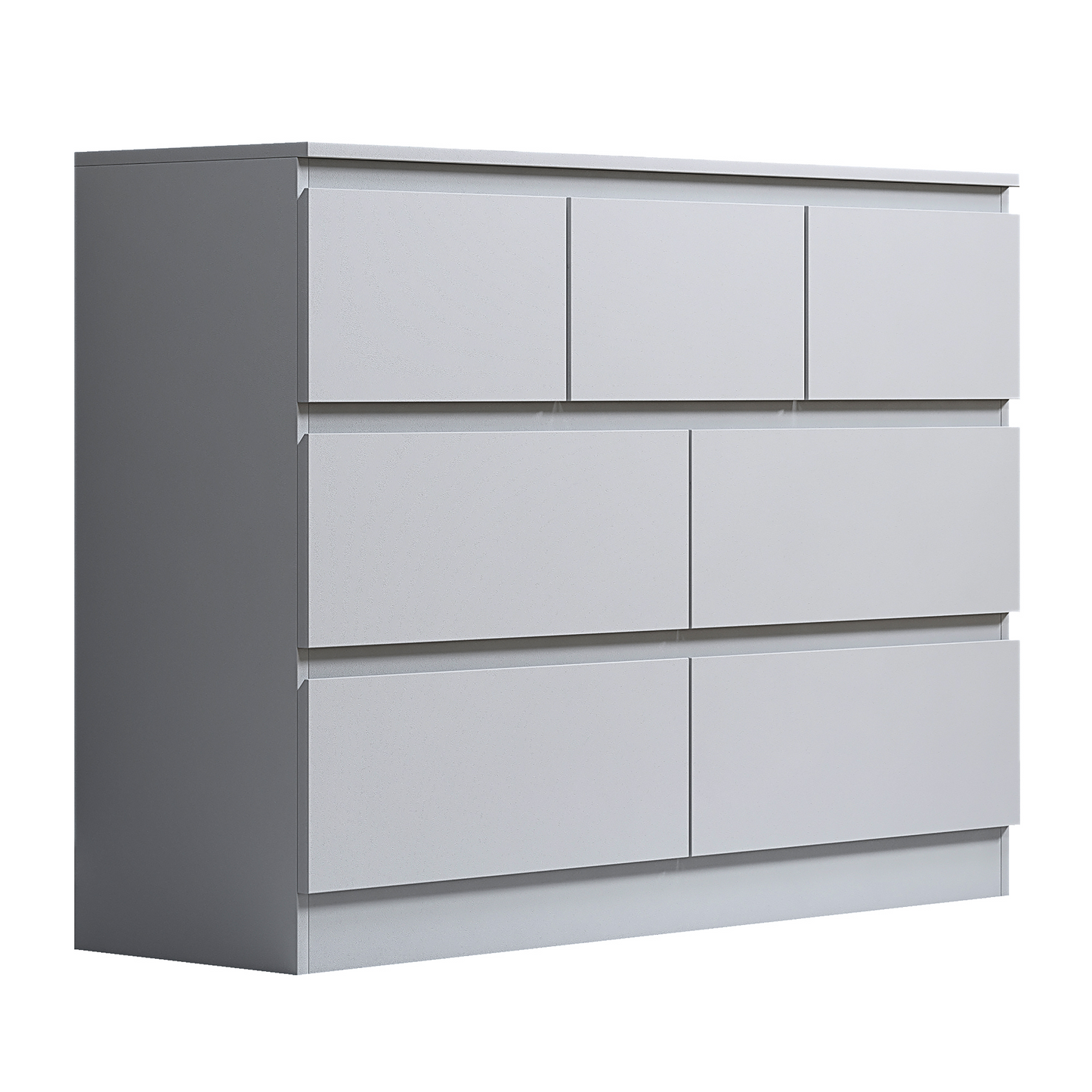 FWStyle Stora 7 Drawer Chest – Matt White Storage Cabinet