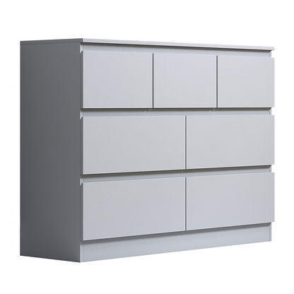 FWStyle Stora 7 Drawer Chest – Matt White Storage Cabinet