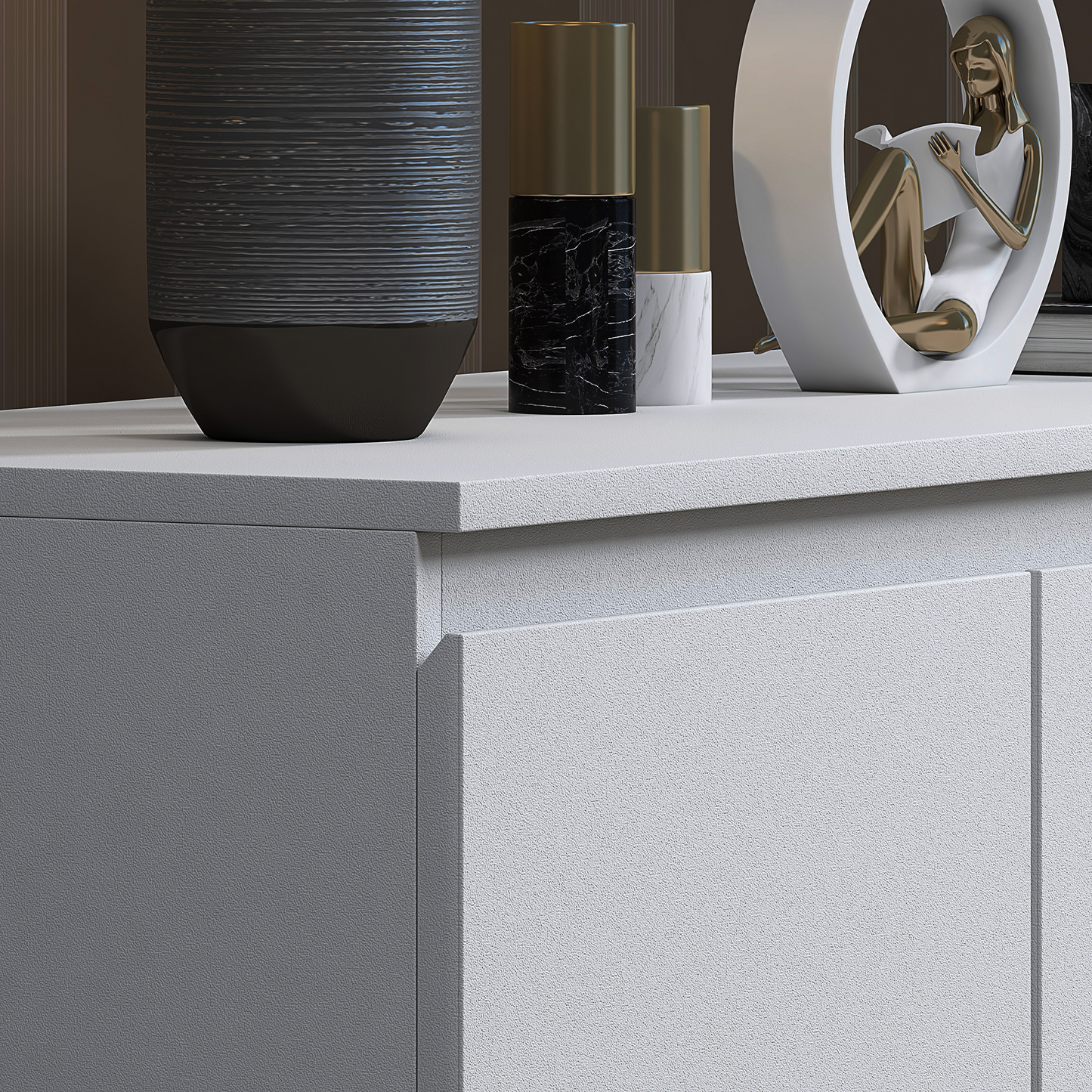FWStyle Stora 7 Drawer Chest – Matt White Storage Cabinet