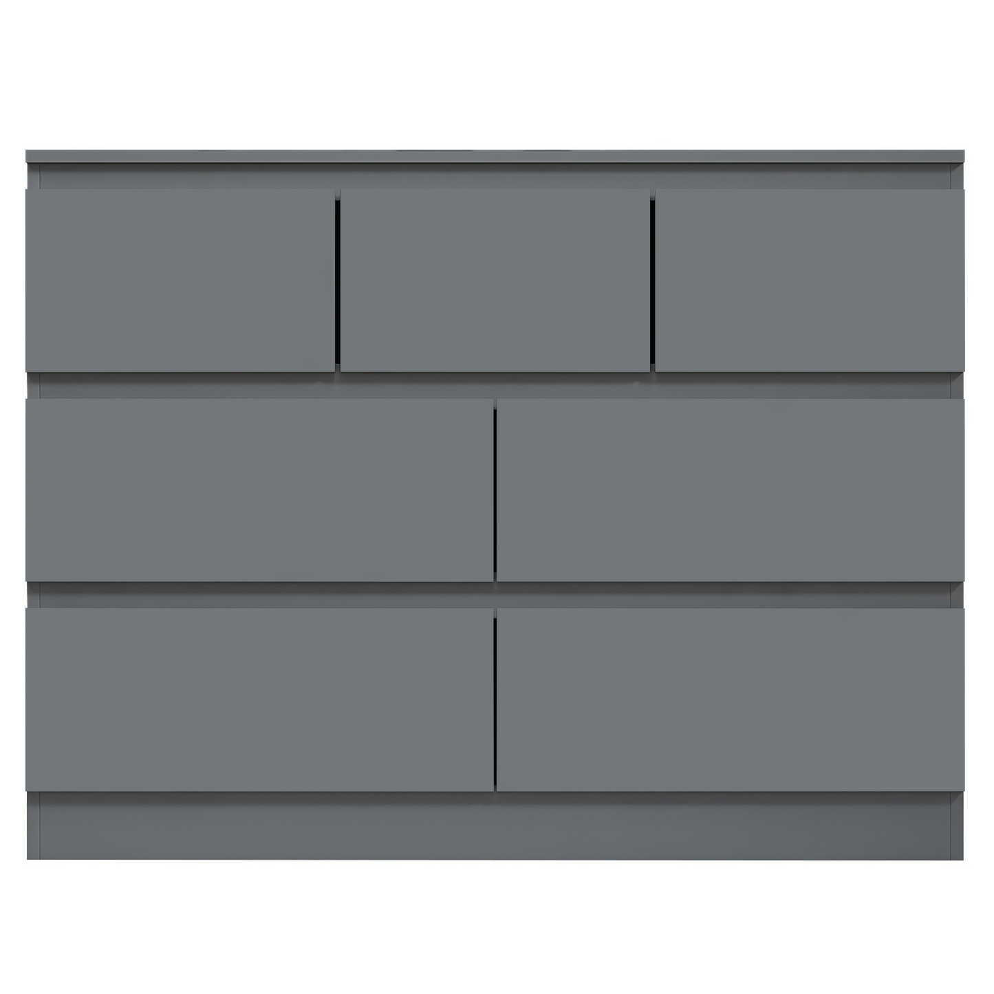 FWStyle Stora 7 Drawer Chest – Matt Dark Grey Storage Cabinet