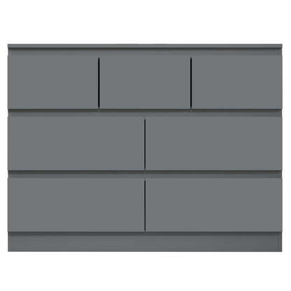 FWStyle Stora 7 Drawer Chest – Matt Dark Grey Storage Cabinet