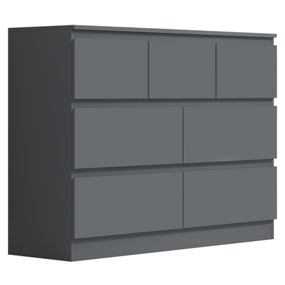 FWStyle Stora 7 Drawer Chest – Matt Dark Grey Storage Cabinet