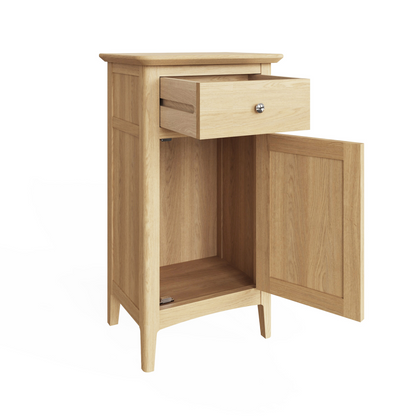 Hudson Ash 1 Door 1 Drawer Single Sideboard – Compact Storage
