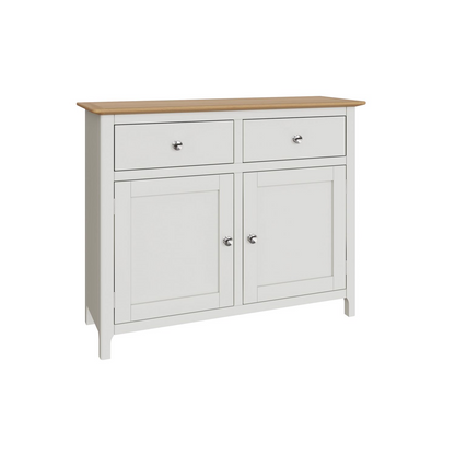 Taberno Oak 2 Door 2 Drawer Sideboard – Linen White