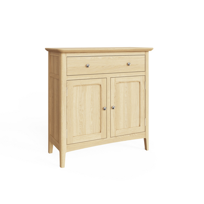 Hudson Ash 2 Door 1 Drawer Sideboard – Shaker-Inspired Storage