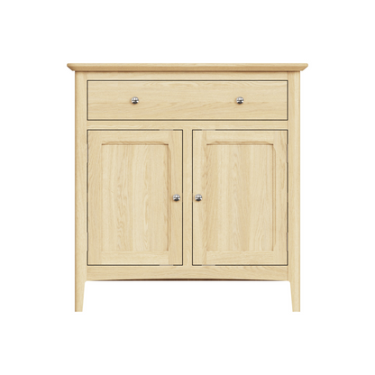 Hudson Ash 2 Door 1 Drawer Sideboard – Shaker-Inspired Storage
