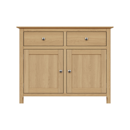Taberno Oak 2 Door 2 Drawer Sideboard – Natural Oak